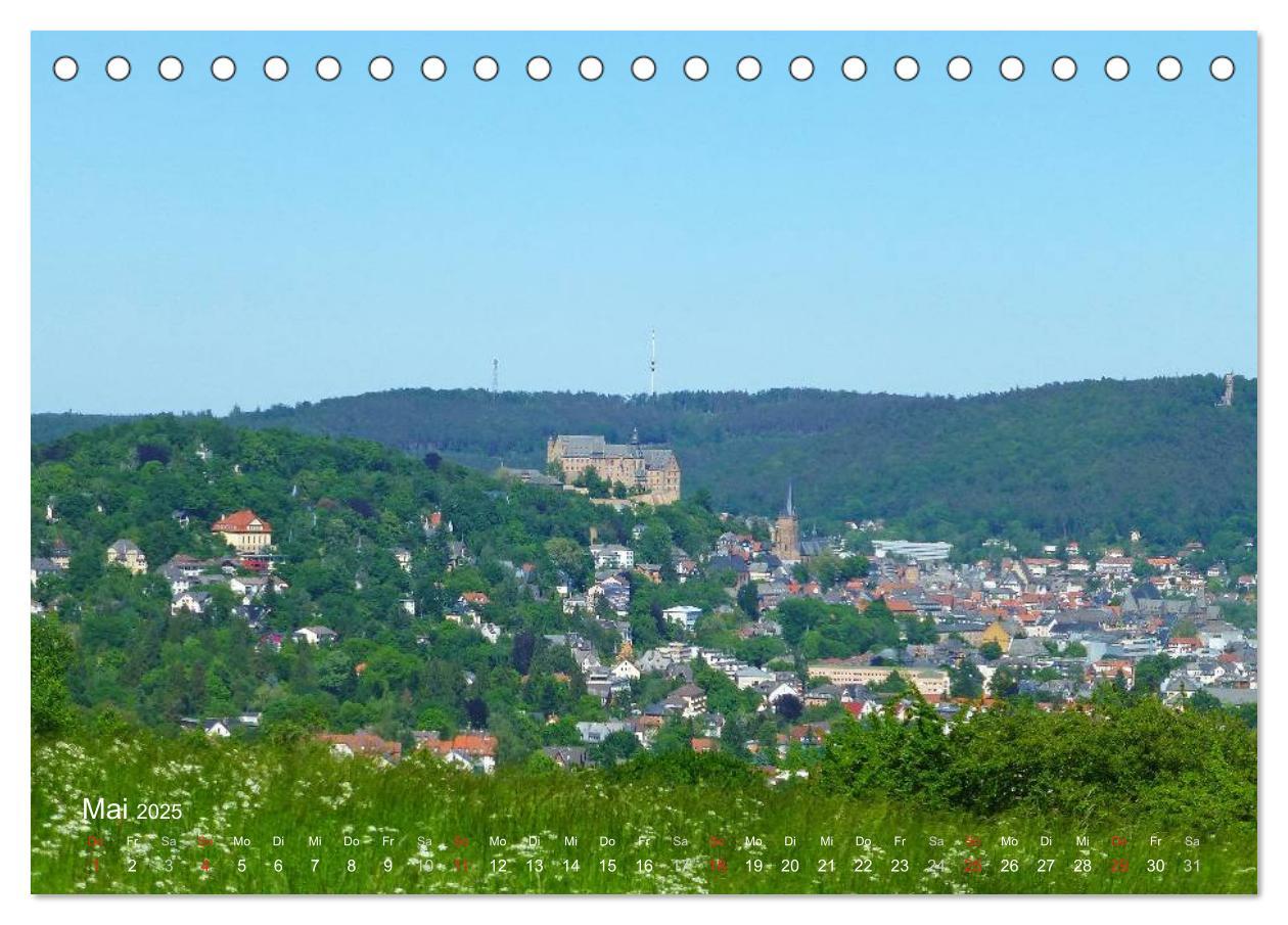 Bild: 9783435481798 | Marburg 2025 (Tischkalender 2025 DIN A5 quer), CALVENDO Monatskalender