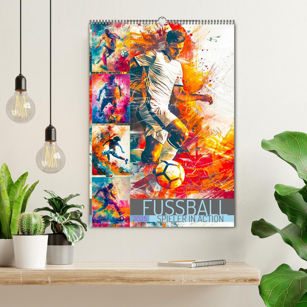 Bild: 9783457147191 | Fussball - Spieler in Action (Wandkalender 2025 DIN A2 hoch),...