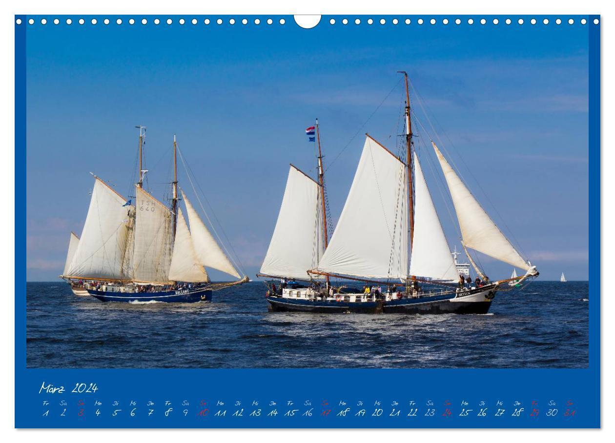 Bild: 9783383628894 | Unter Segeln (Wandkalender 2024 DIN A3 quer), CALVENDO Monatskalender