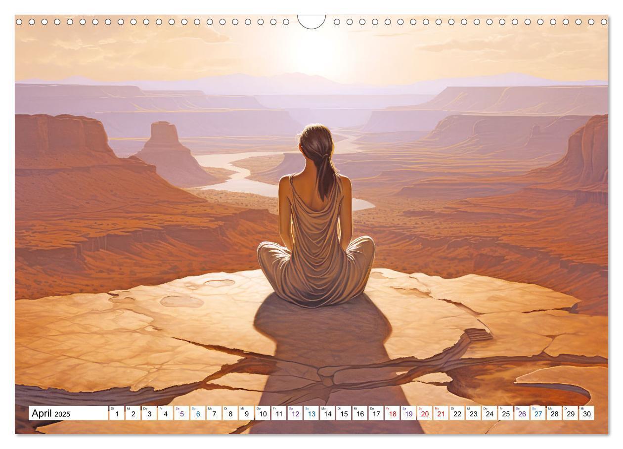 Bild: 9783383779978 | Meditation und weiter Horizont (Wandkalender 2025 DIN A3 quer),...