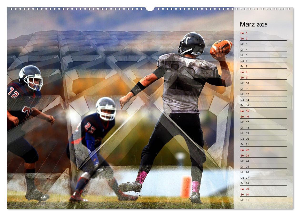 Bild: 9783435416363 | HEROES - American Football (Wandkalender 2025 DIN A2 quer),...