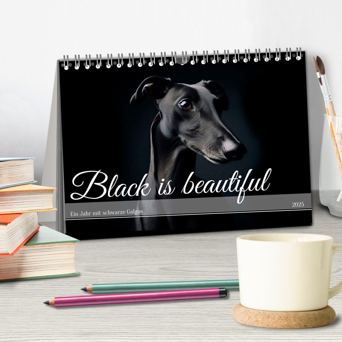 Bild: 9783435012602 | Black is beautiful (Tischkalender 2025 DIN A5 quer), CALVENDO...