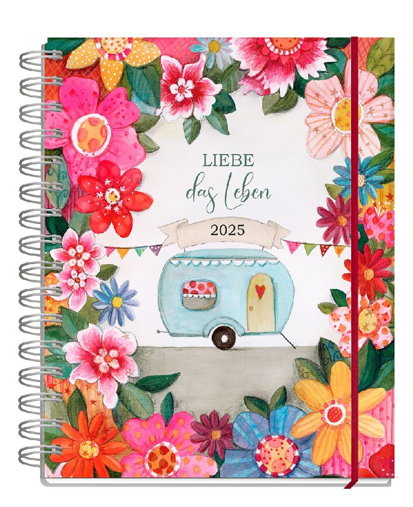 Cover: 9783949568848 | Taschenkalender 2025, Liebe das Leben | Silke Leffler | Kalender