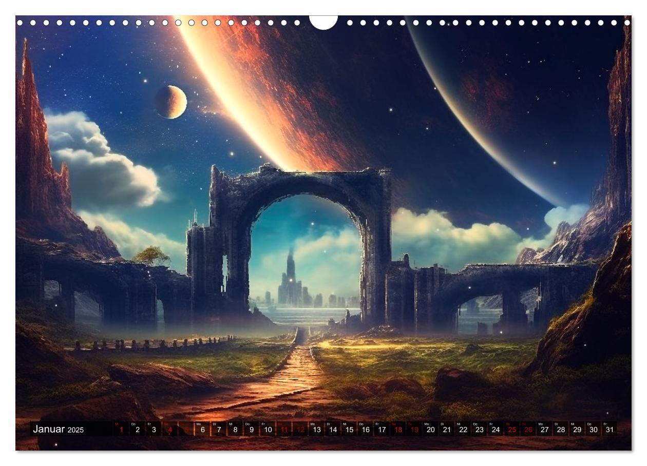 Bild: 9783383899614 | Nächster Halt Andromeda (Wandkalender 2025 DIN A3 quer), CALVENDO...