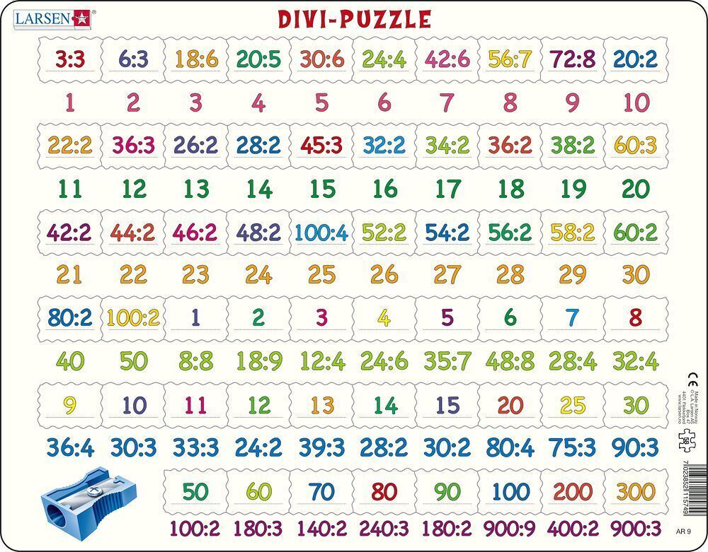 Cover: 7023852115749 | Division (Kinderpuzzle) | Spiel | 2021 | Larsen | EAN 7023852115749