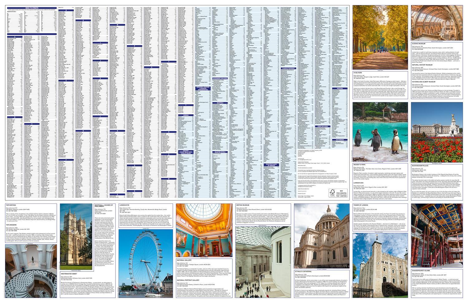 Bild: 9780008581794 | London A-Z Visitors Map | A-Z Maps | (Land-)Karte | Karte/Landkarte