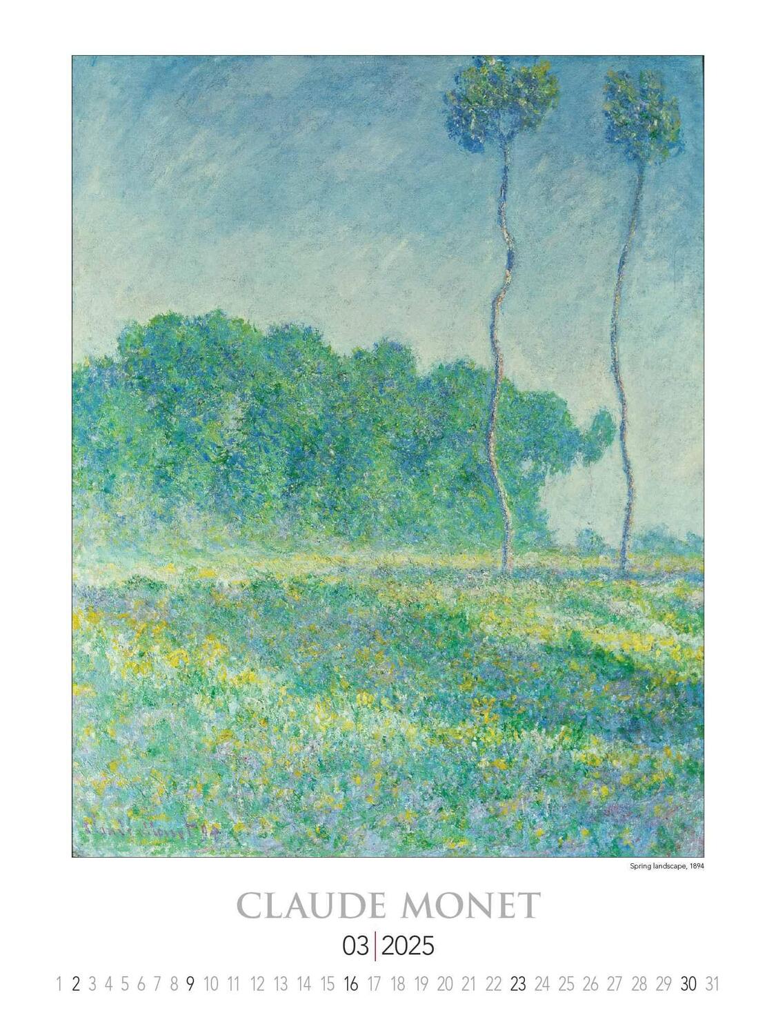 Bild: 4251732344016 | Claude Monet 2025 - Bild-Kalender 42x56 cm - Kunst-Kalender -...