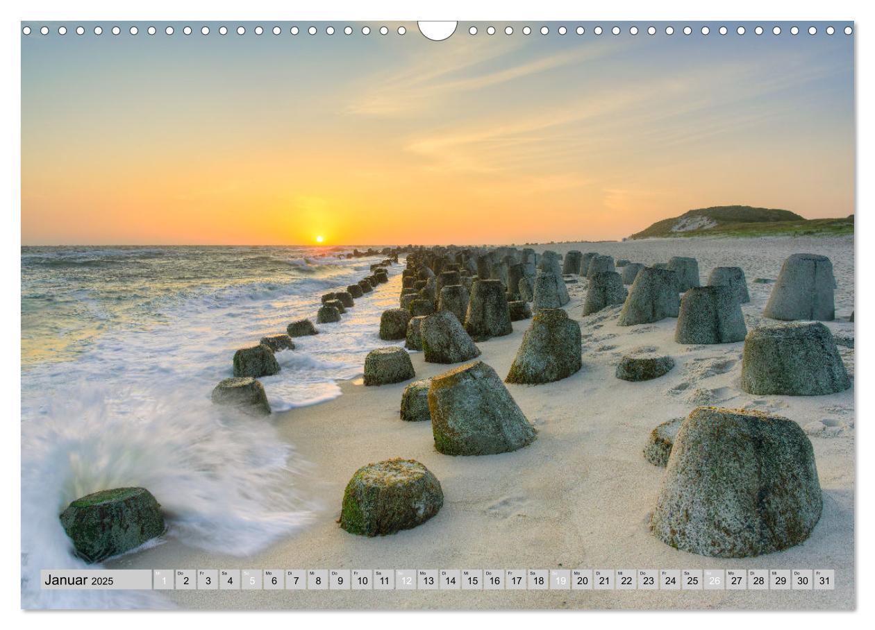 Bild: 9783383828614 | Wunderschönes Sylt - Perle der Nordsee (Wandkalender 2025 DIN A3...