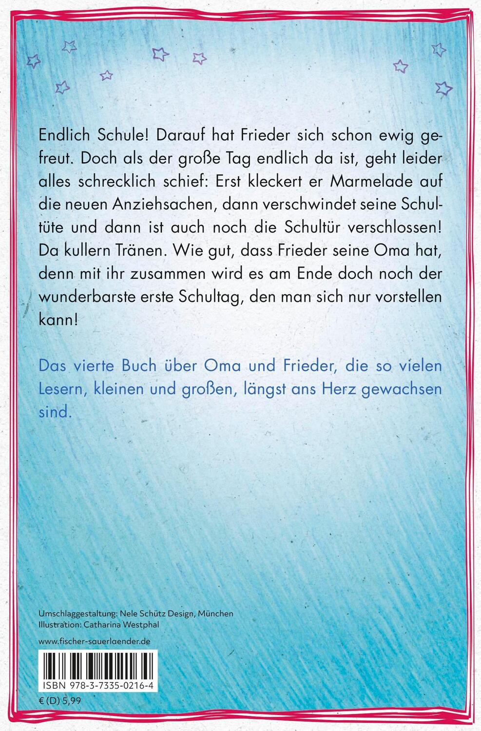 Rückseite: 9783733502164 | Schule!, schreit der Frieder, und die Oma, die kommt mit | Gudrun Mebs