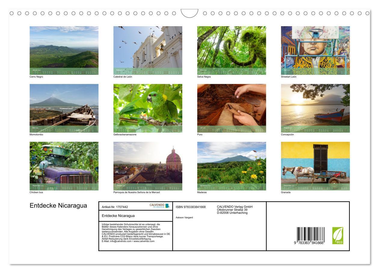 Bild: 9783383841668 | Entdecke Nicaragua (Wandkalender 2025 DIN A3 quer), CALVENDO...