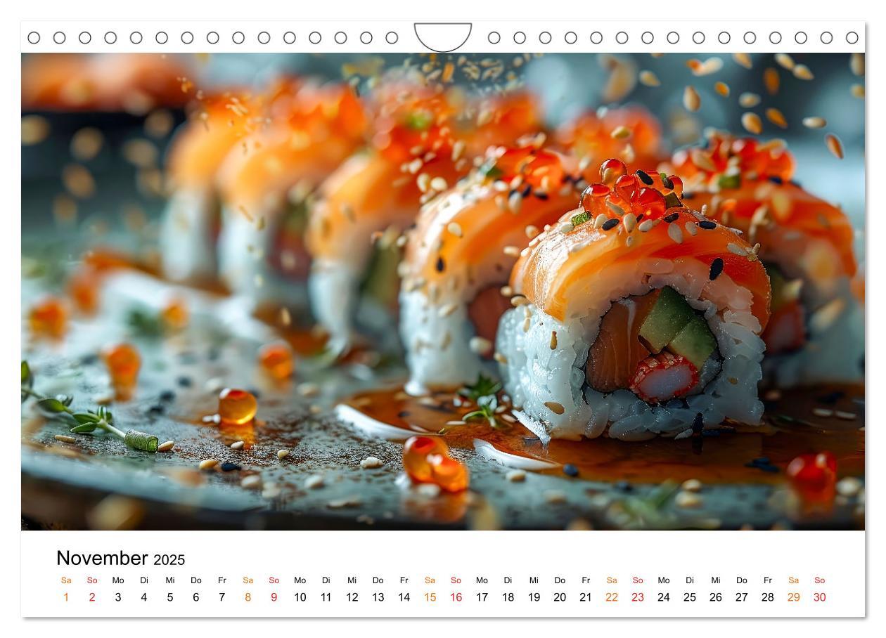 Bild: 9783457129296 | Sushi für Gourmets (Wandkalender 2025 DIN A4 quer), CALVENDO...