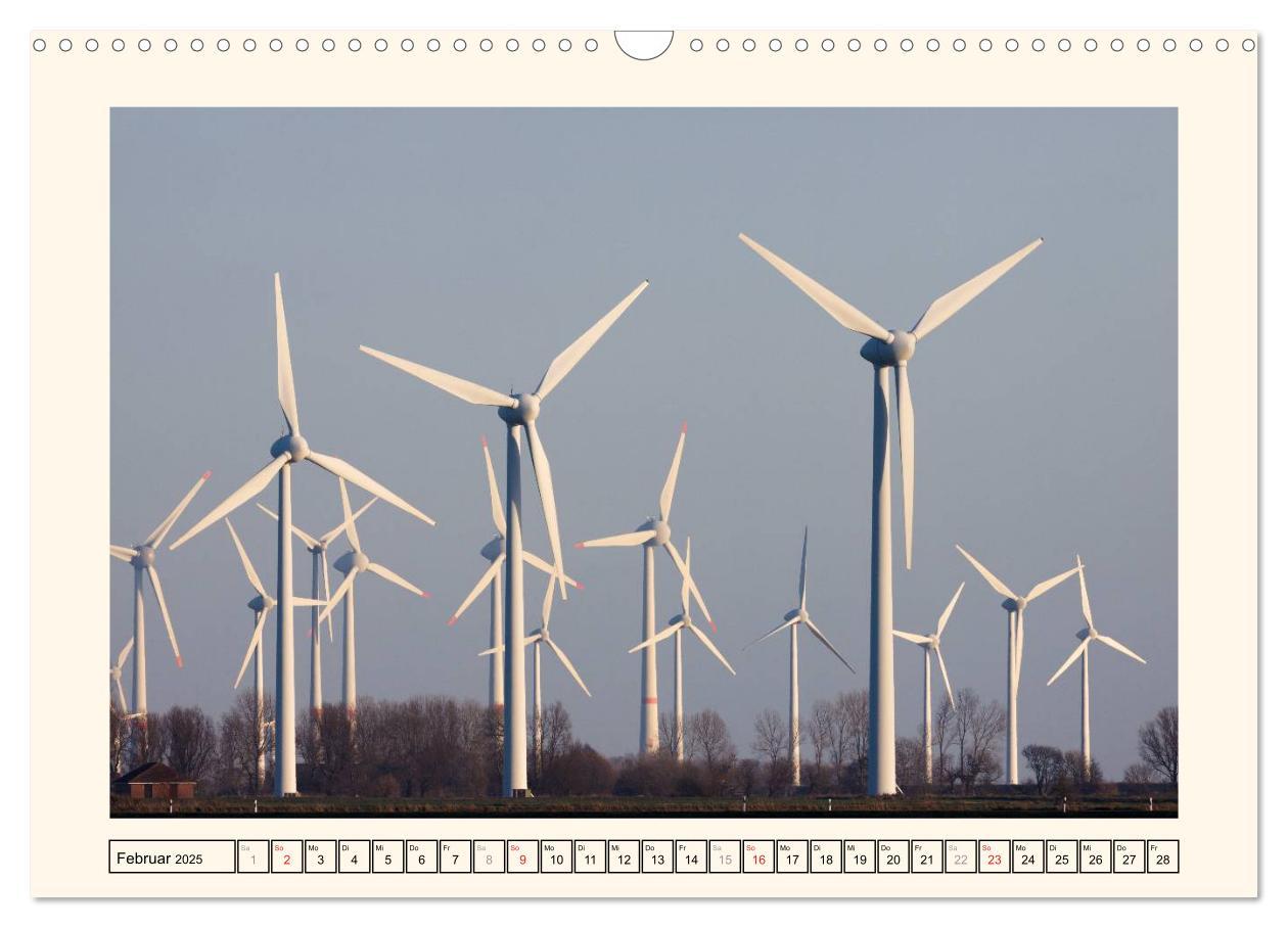 Bild: 9783435710652 | Windkraft in der Landschaft Ostfrieslands (Wandkalender 2025 DIN A3...