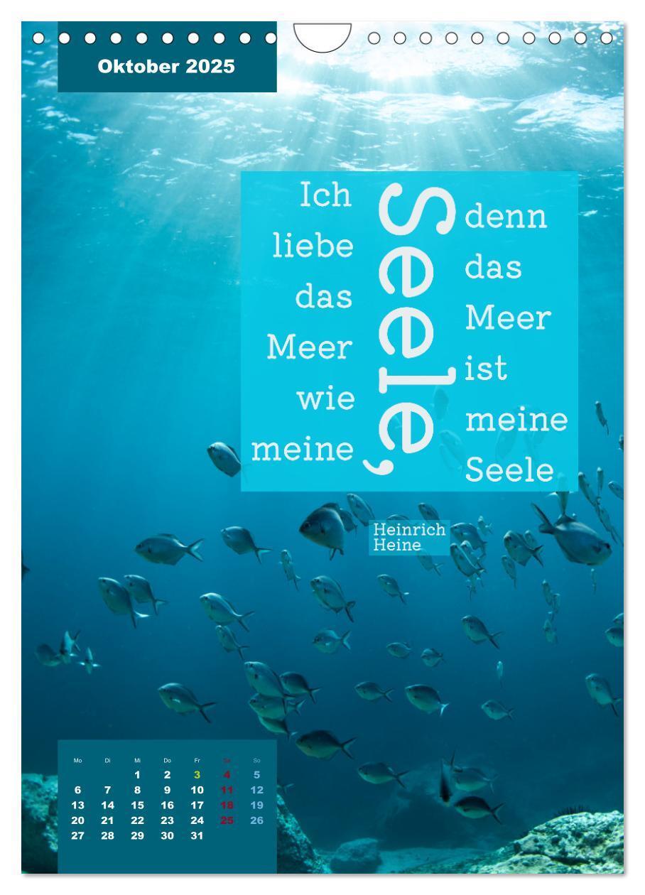 Bild: 9783435882434 | Verrückt nach MEER - Wellen - Strand - Zitate (Wandkalender 2025...