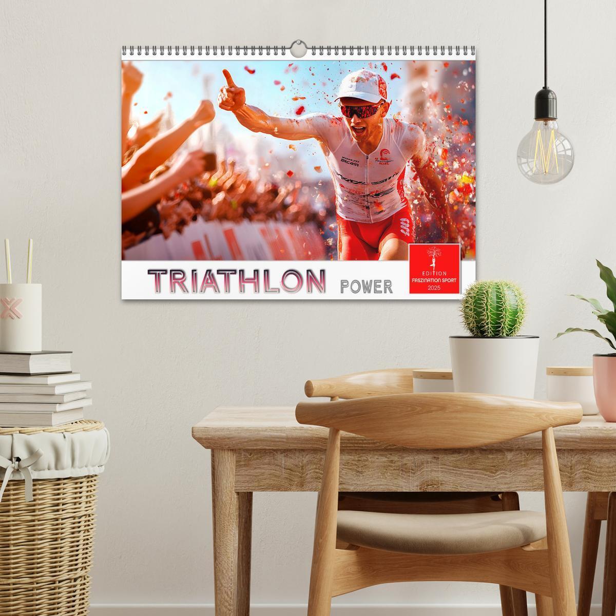 Bild: 9783457226391 | Triathlon Power (Wandkalender 2025 DIN A3 quer), CALVENDO...