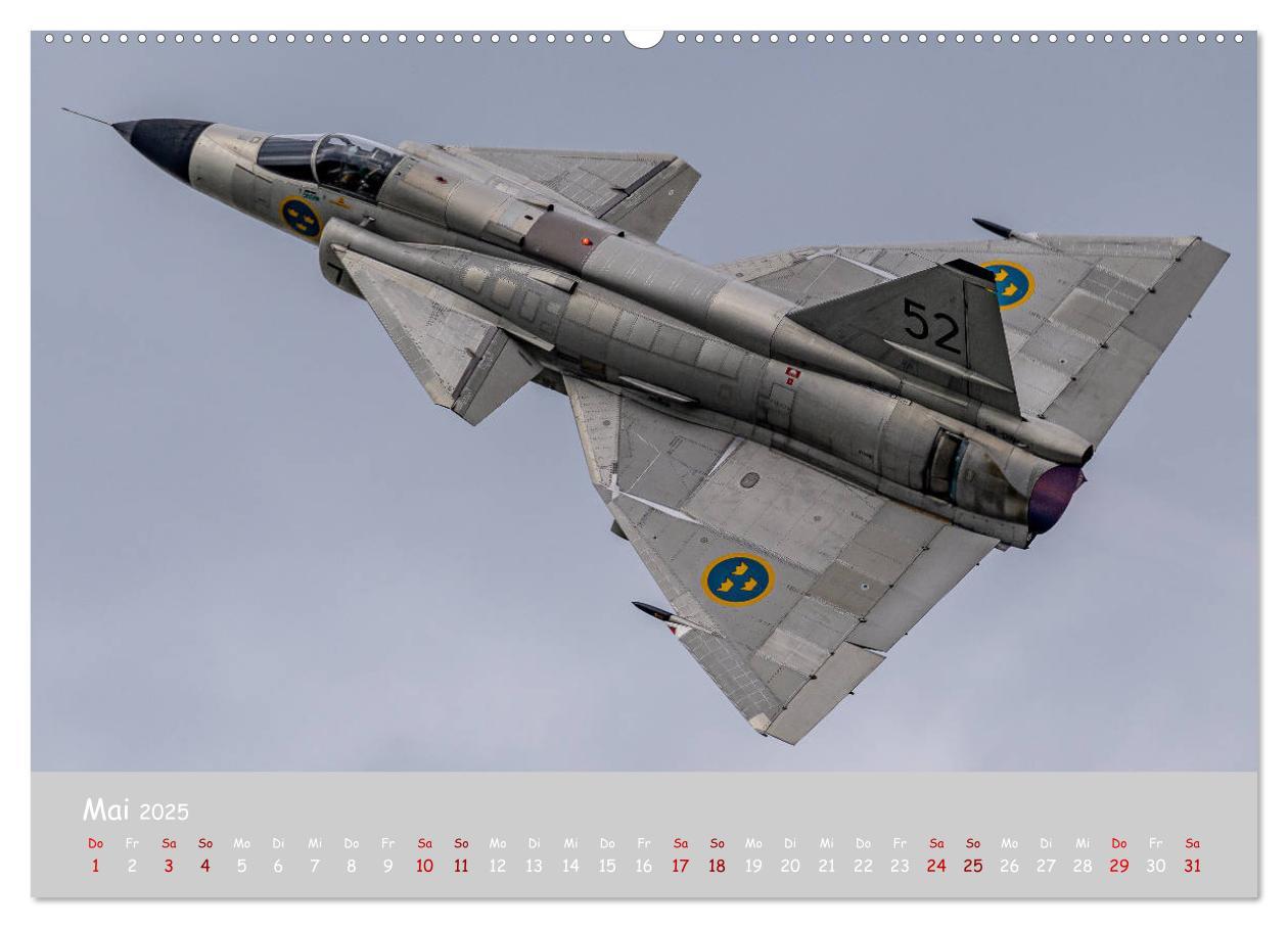 Bild: 9783435159086 | Saab Airpower (Wandkalender 2025 DIN A2 quer), CALVENDO Monatskalender