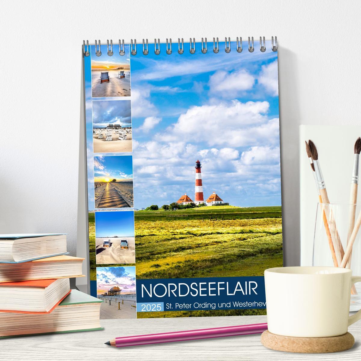 Bild: 9783435963140 | NORDSEEFLAIR - St. Peter Ording und Westerhever (Tischkalender 2025...