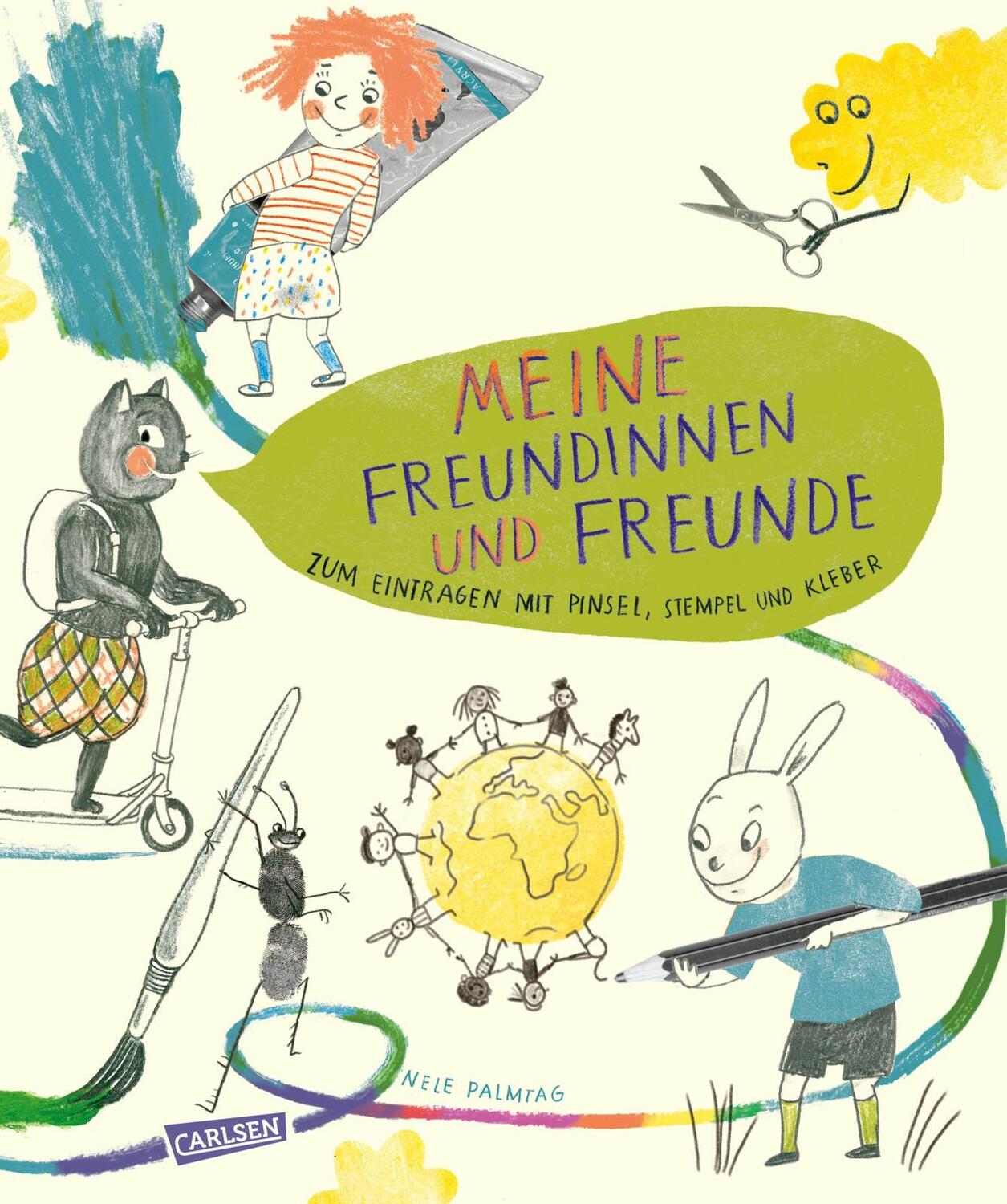 Cover: 9783551191250 | Meine Freundinnen und Freunde - zum Eintragen mit Pinsel, Stempel,...