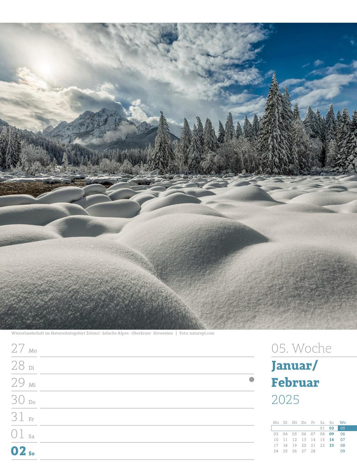 Bild: 9783838435022 | Faszination Alpenwelt - Wochenplaner Kalender 2025 | Kunstverlag