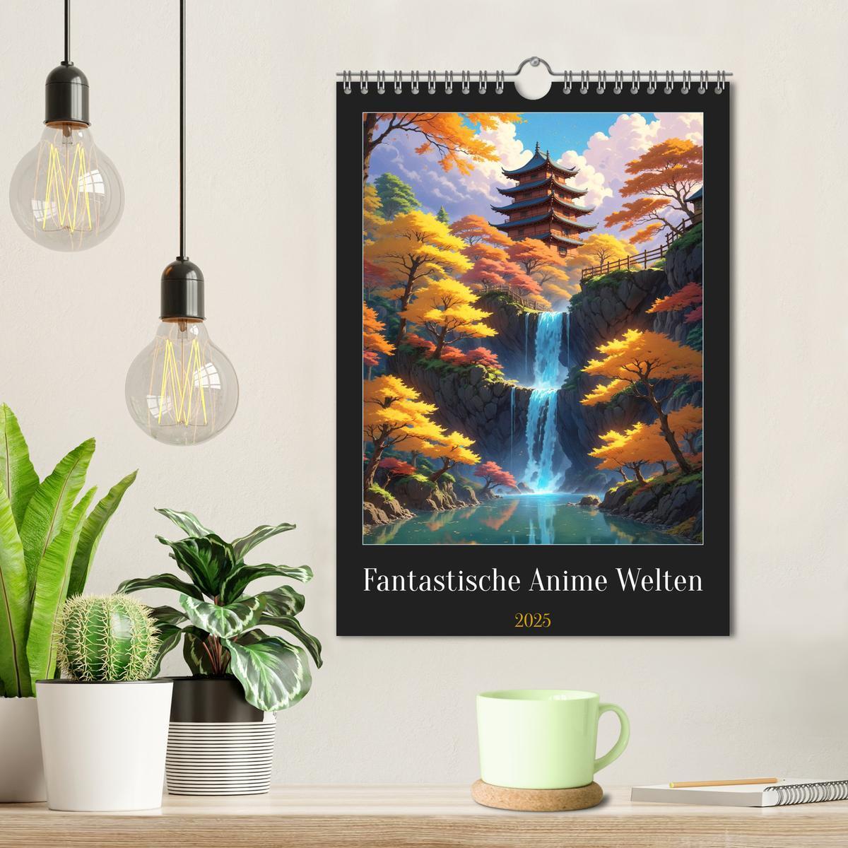 Bild: 9783435720576 | Fantastische Anime Welten (Wandkalender 2025 DIN A4 hoch), CALVENDO...