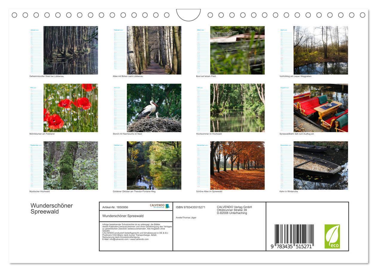 Bild: 9783435515271 | Wunderschöner Spreewald (Wandkalender 2025 DIN A4 quer), CALVENDO...