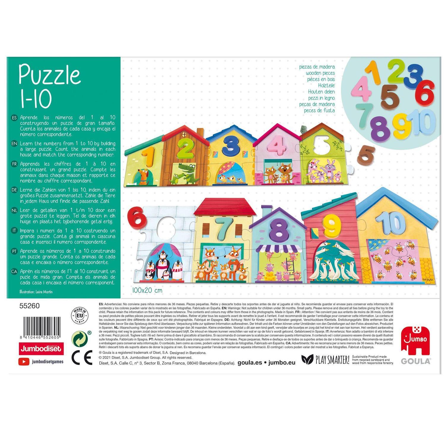 Bild: 8410446552605 | GOULA 1-10 Puzzle | Spiel | Deutsch | 2022 | Jumbo Spiele GmbH