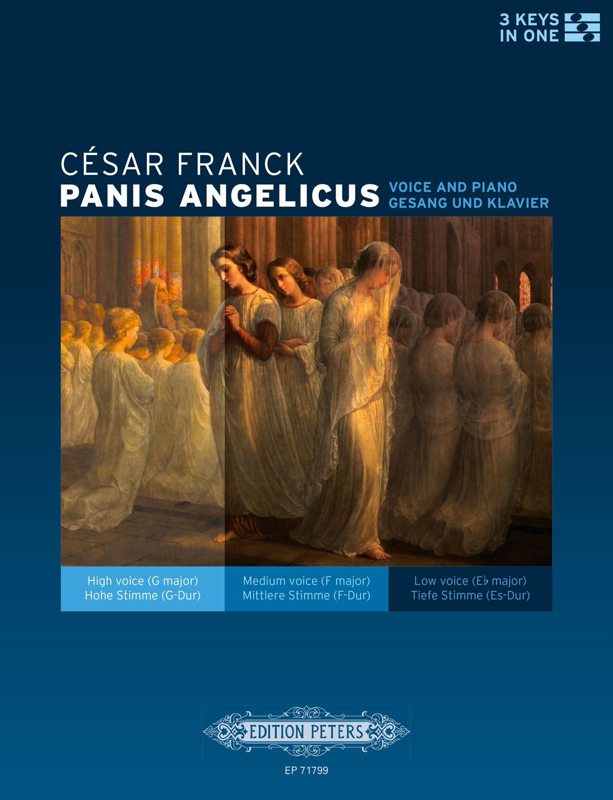 Cover: 9790577087139 | Panis Angelicus for Voice and Piano (3 Keys in One --...