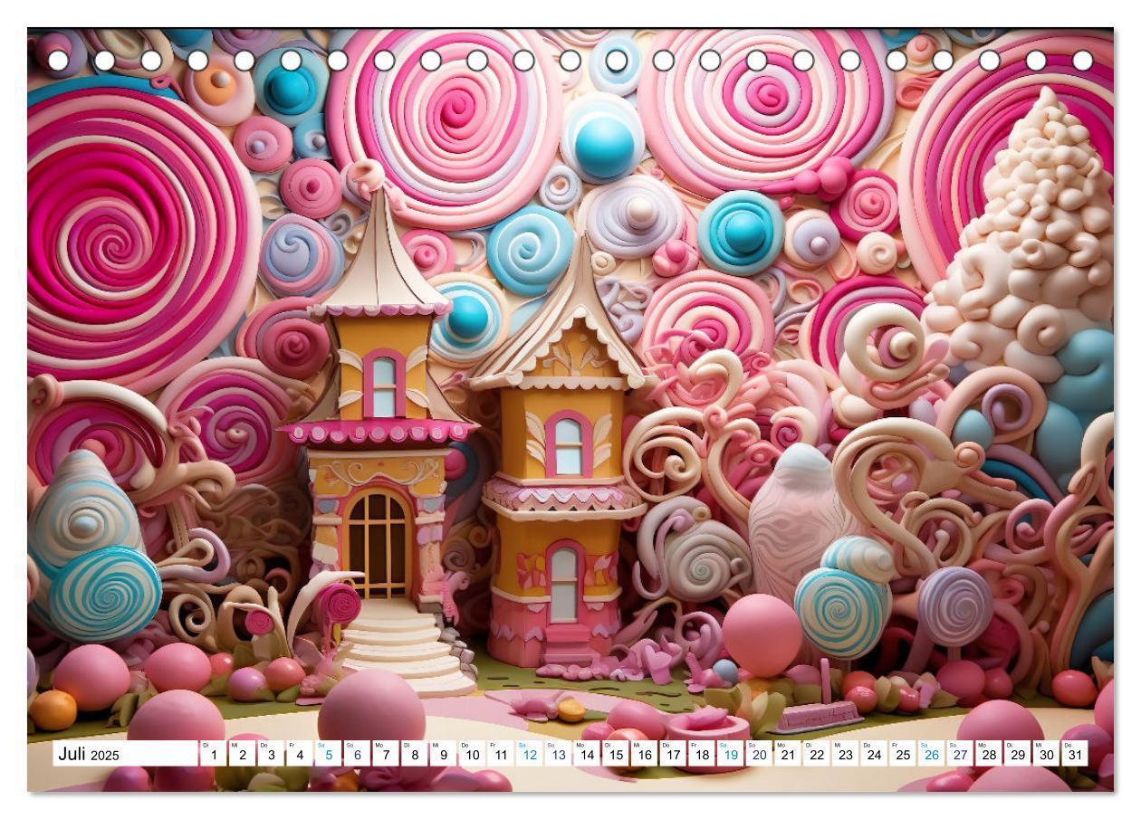 Bild: 9783383814747 | Zuckerträume im Candyland (Tischkalender 2025 DIN A5 quer),...