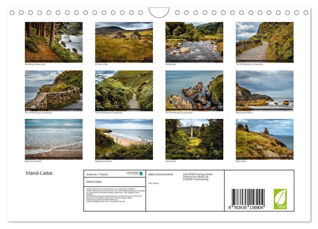 Bild: 9783435158904 | Irland-Liebe (Wandkalender 2025 DIN A4 quer), CALVENDO Monatskalender