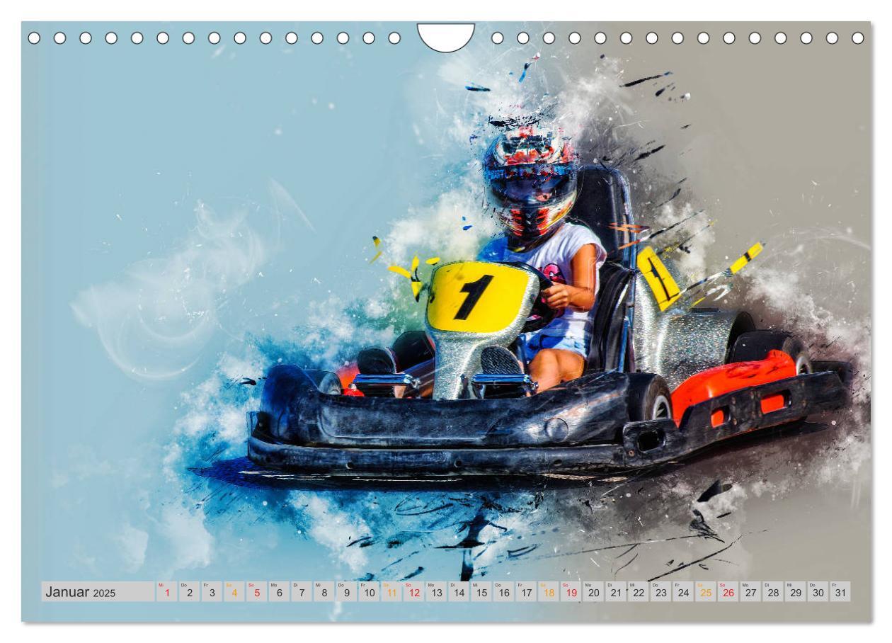 Bild: 9783435387717 | GoKart - extrem cool (Wandkalender 2025 DIN A4 quer), CALVENDO...