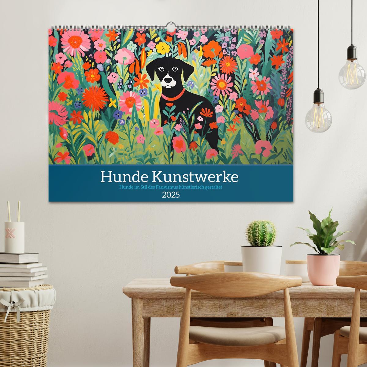 Bild: 9783435015030 | Hunde Kunstwerke - Hunde im Stil des Fauvismus künstlerisch...