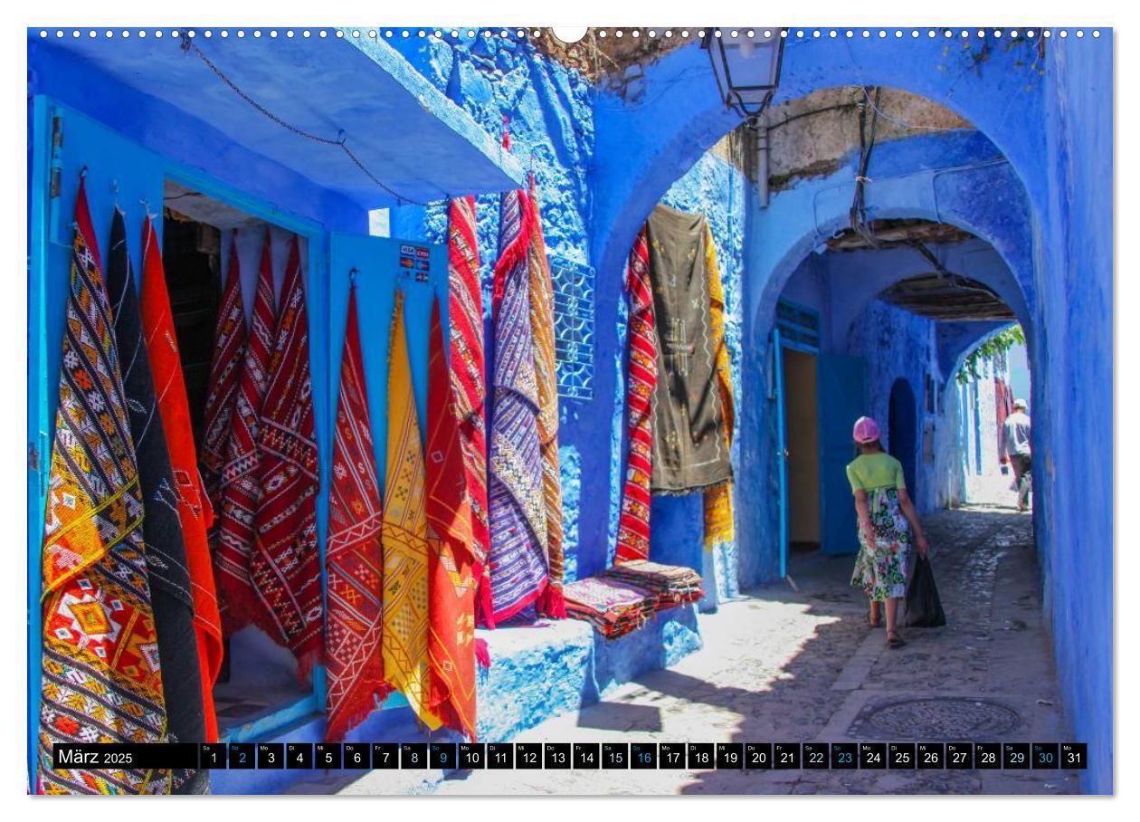 Bild: 9783435618439 | Chefchaouen - Sinfonie in Blau und Weiß (Wandkalender 2025 DIN A2...