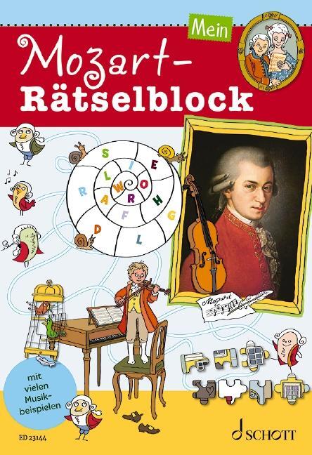 Cover: 9783795716943 | Mein Mozart-Rätselblock | Ausgabe mit Online-Audiodatei. | Blaschke