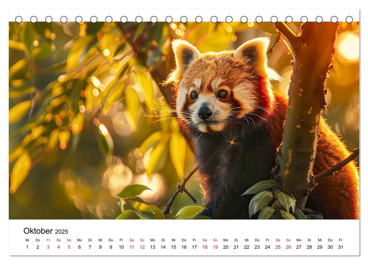 Bild: 9783457137208 | Der Rote Panda (Tischkalender 2025 DIN A5 quer), CALVENDO...