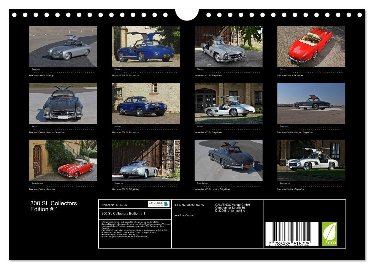 Bild: 9783435616725 | 300 SL Collectors Edition # 1 (Wandkalender 2025 DIN A4 quer),...