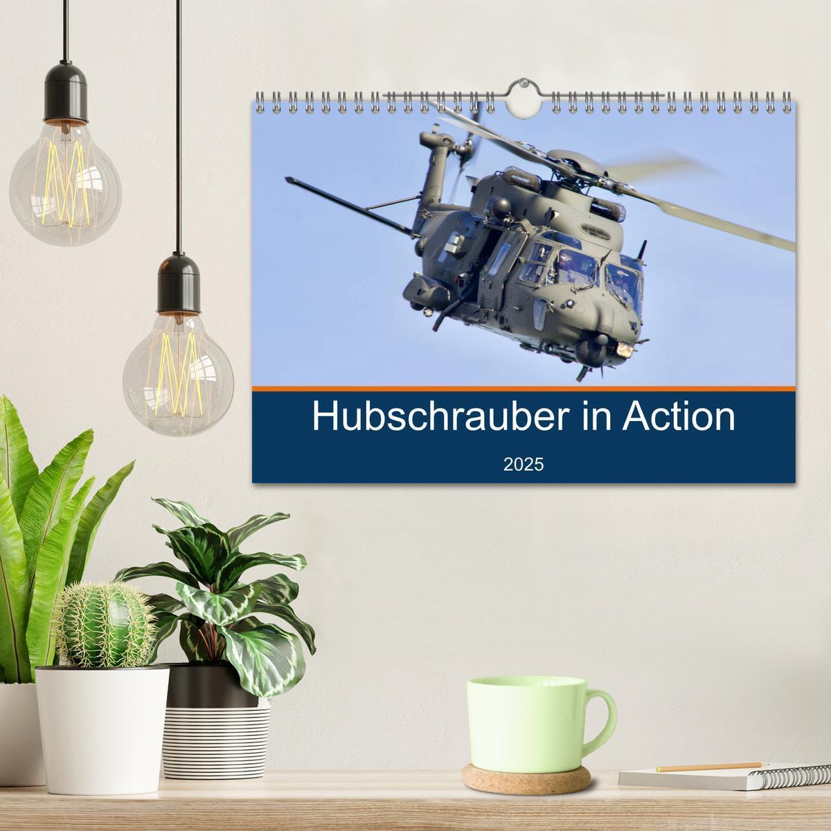 Bild: 9783435172511 | Hubschrauber in Action (Wandkalender 2025 DIN A4 quer), CALVENDO...