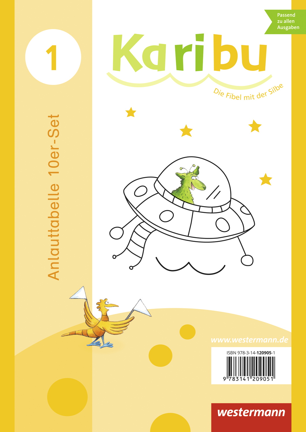 Cover: 9783141209051 | Karibu - Ausgabe 2009 | Anlauttabelle (Schreib-Ufo) 10er-Set | Karibu