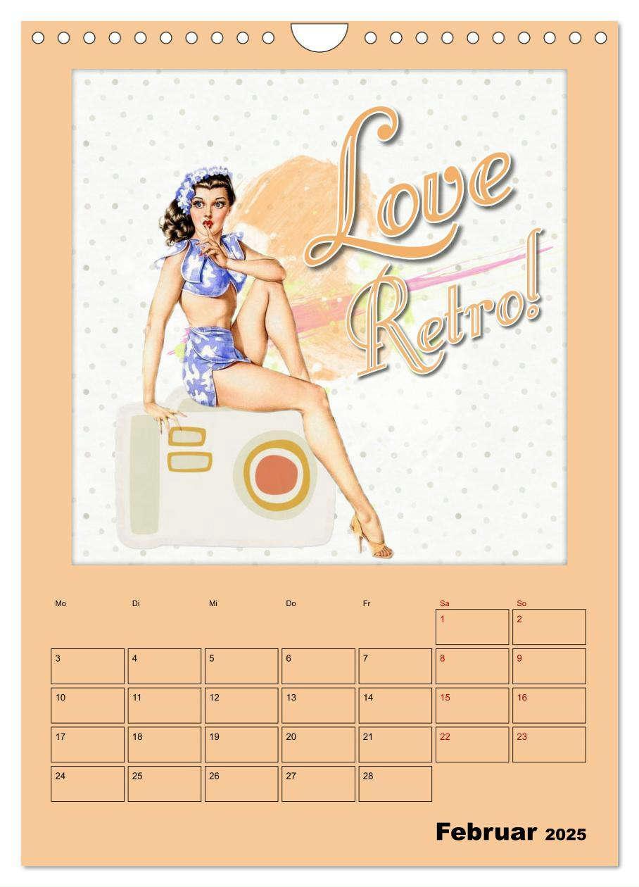 Bild: 9783435910236 | Retro Kult Pin-up-Girls (Wandkalender 2025 DIN A4 hoch), CALVENDO...