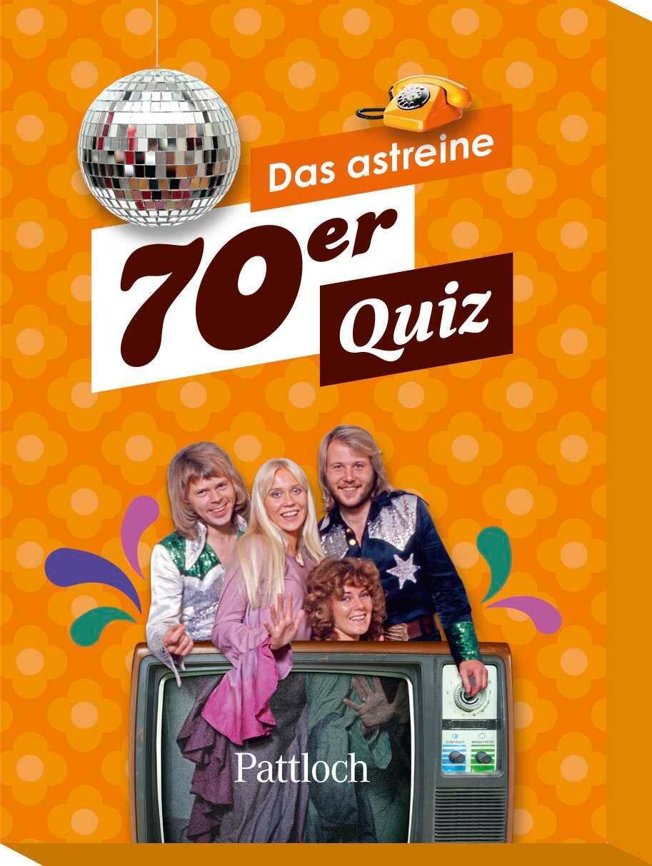 Cover: 4260308344381 | Das astreine 70er Quiz | Pattloch Verlag | Spiel | Schachtel | 51 S.