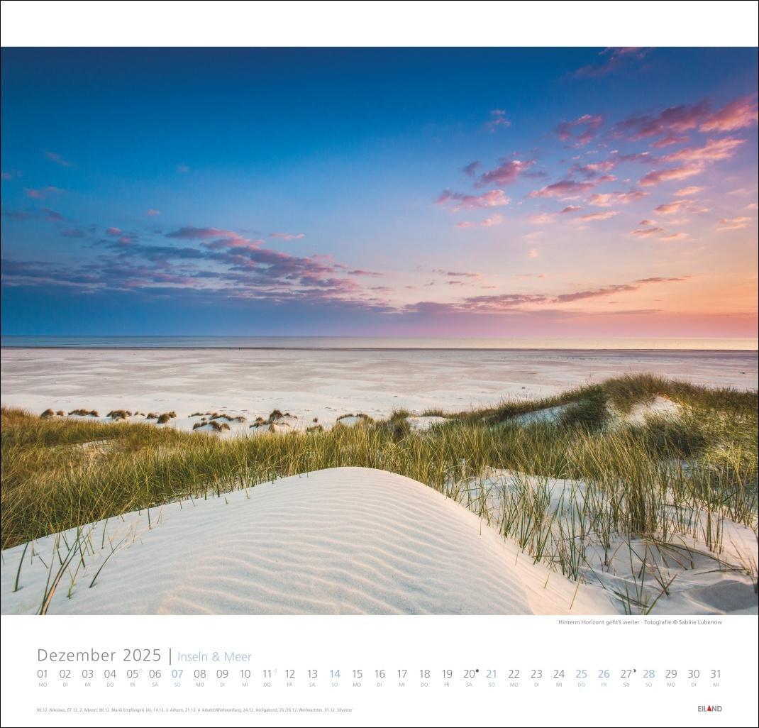 Bild: 9783964023247 | Inseln und Meer Edition Kalender 2025 | Eiland | Kalender | 13 S.