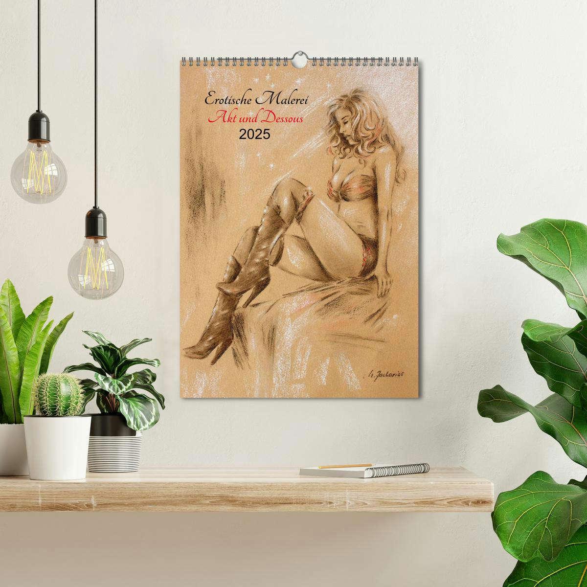 Bild: 9783457039717 | Erotische Malerei - Akt und Dessous (Wandkalender 2025 DIN A3...