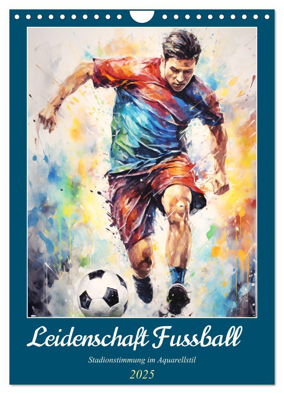 Cover: 9783383806841 | Leidenschaft Fussball. Stadionstimmung im Aquarellstil...