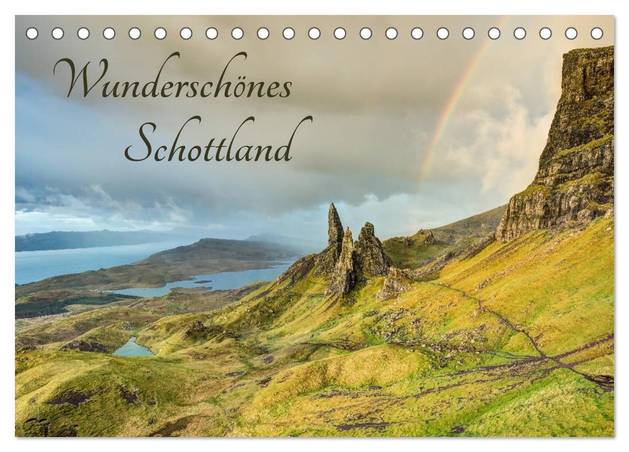 Cover: 9783435350919 | Wunderschönes Schottland (Tischkalender 2025 DIN A5 quer), CALVENDO...