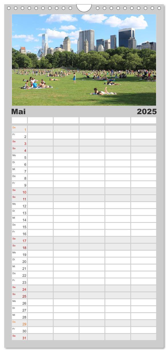 Bild: 9783457112403 | Familienplaner 2025 - New York City mit 5 Spalten (Wandkalender, 21...