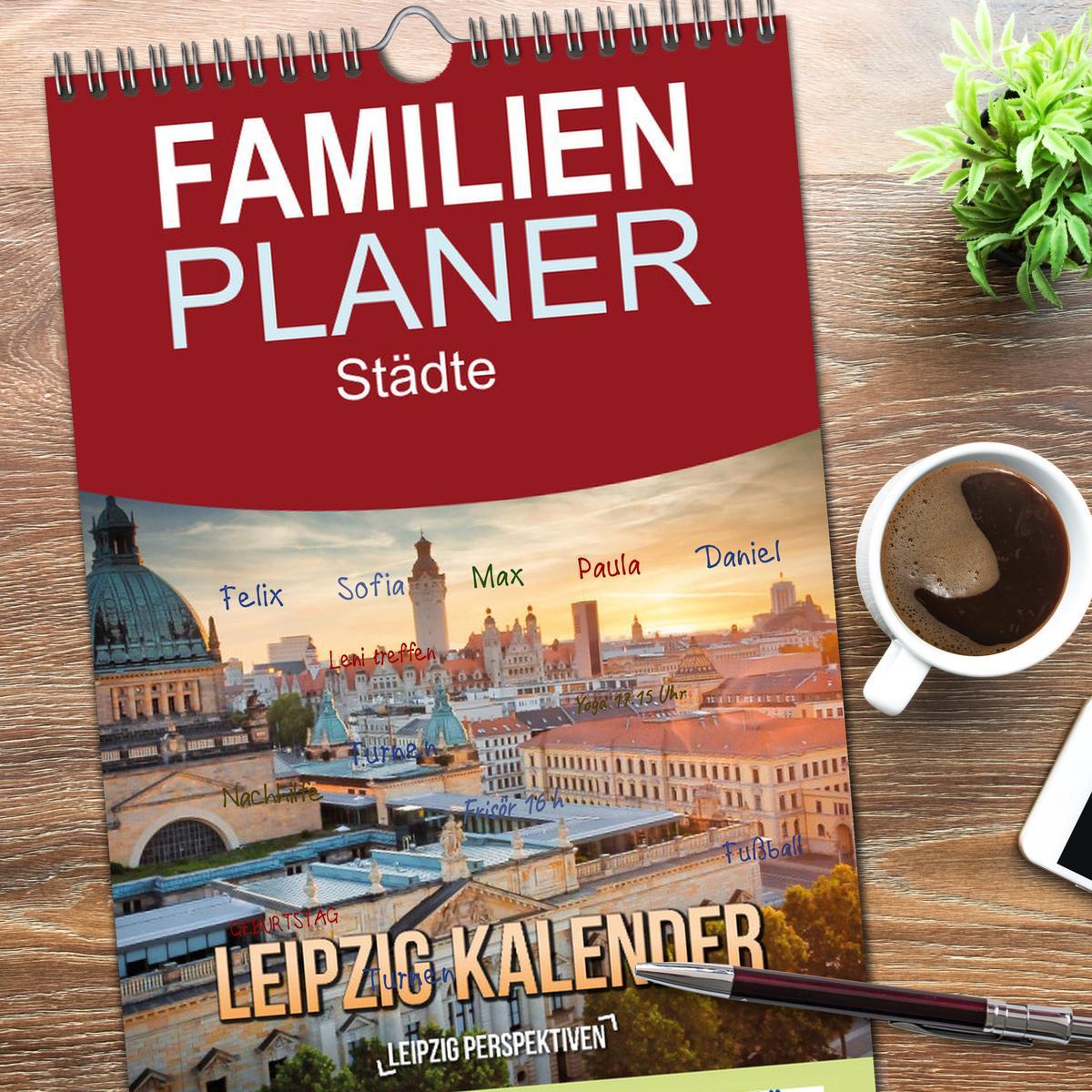 Bild: 9783457095164 | Familienplaner 2025 - Leipzig Kalender Perspektiven mit 5 Spalten...