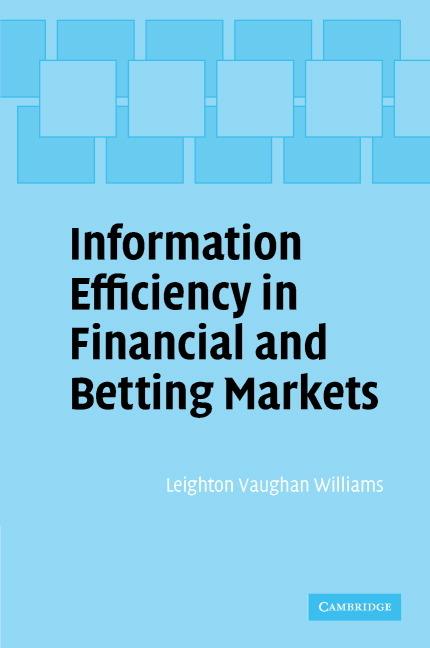 Cover: 9780521816038 | Information Efficiency in Financial and Betting Markets | Williams