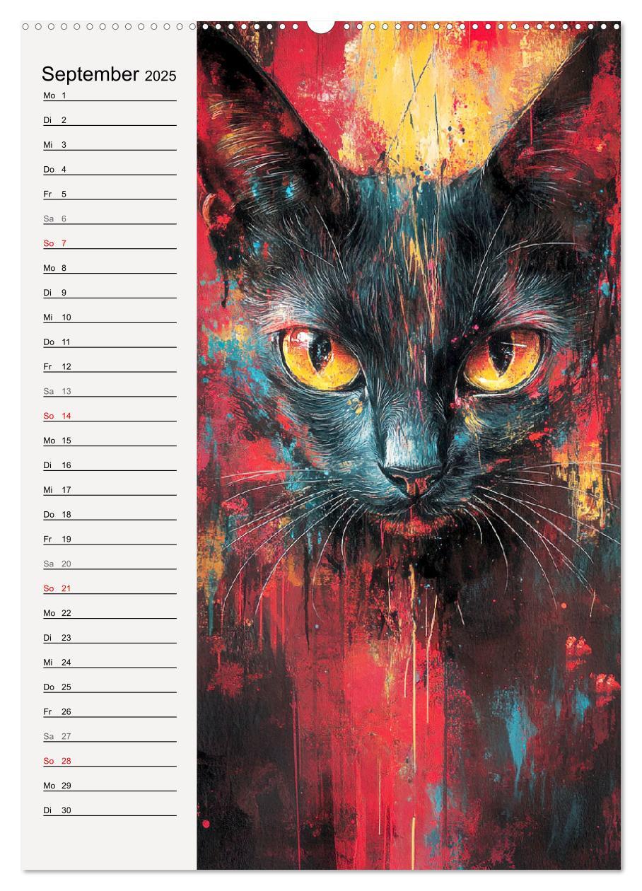 Bild: 9783457211977 | Katzenportraits. Moderne Samtpfoten-Kunst (Wandkalender 2025 DIN A2...