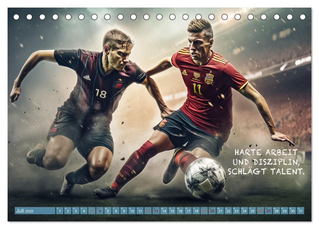 Bild: 9783383761065 | Fußball und coole Sprüche (Tischkalender 2025 DIN A5 quer),...