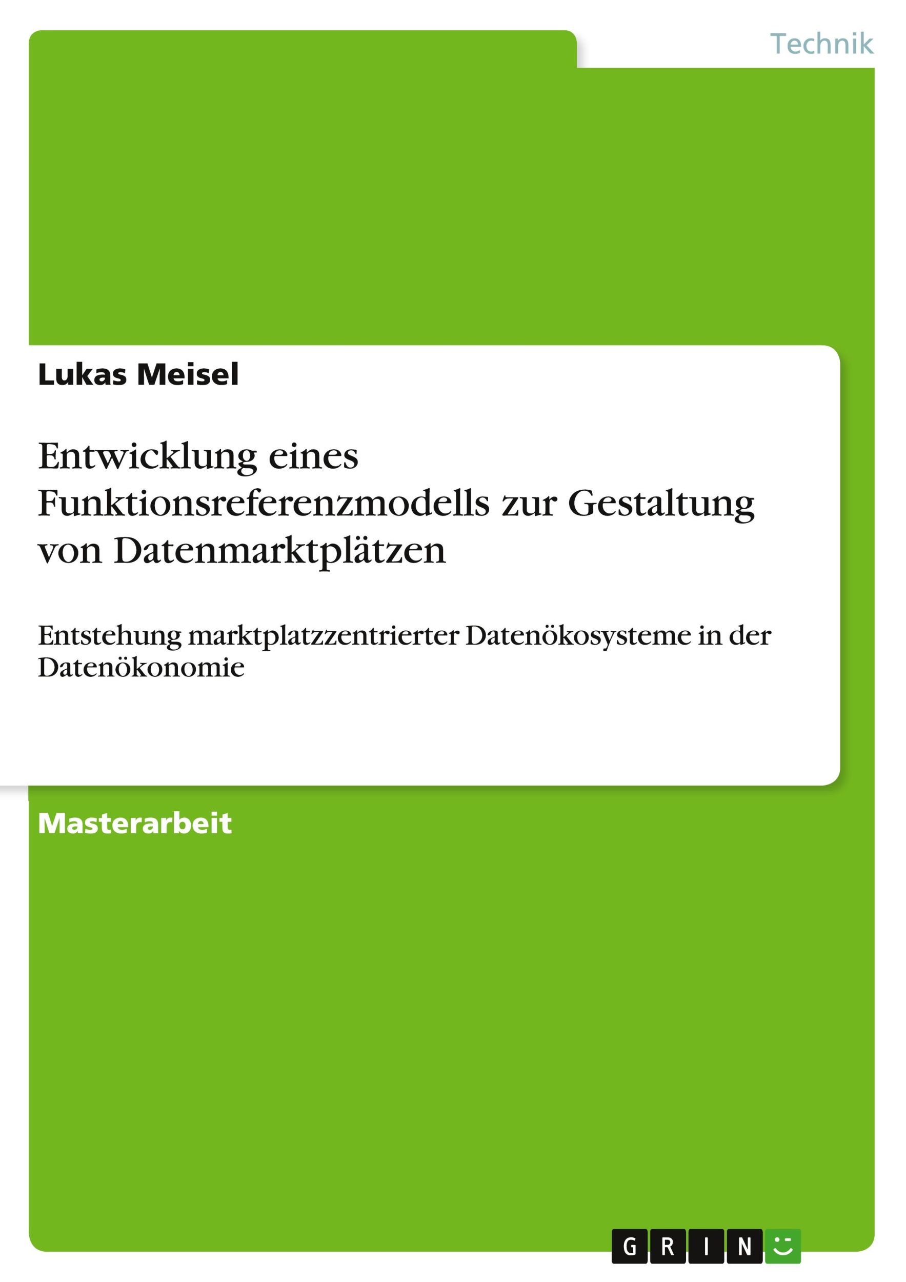 Cover: 9783346188762 | Entwicklung eines Funktionsreferenzmodells zur Gestaltung von...