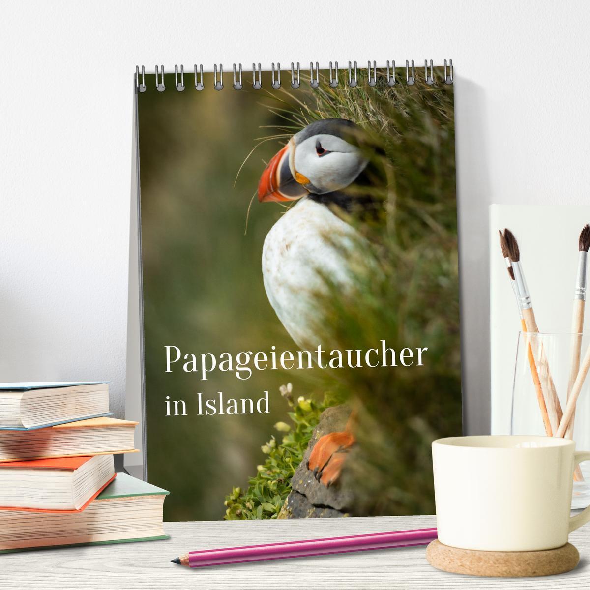 Bild: 9783435906314 | Papageientaucher in Island (Tischkalender 2025 DIN A5 hoch),...