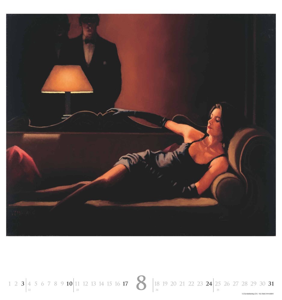 Bild: 4250809653228 | DUMONT - Jack Vettriano 2025 Wandkalender, 45x48cm, Kunstkalender...